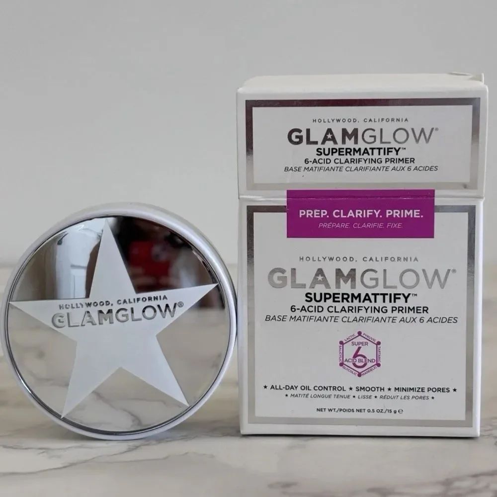 NIB GLAMGLOW Supermattify 6-Acid Clarifying Oil-Control Primer Full Size